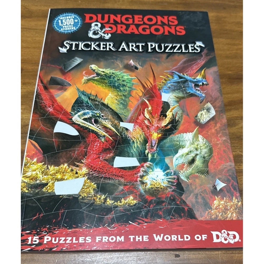 Dungeons & Dragons Sticker Art Puzzles by Steve Behling (English) Paperback Book